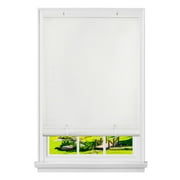 PowerSellerUSA Oval Cordless Blinds, Roll-Up Roller Shades for Windows and Doors, Light Filtering and Shades Privacy Window Treatment for Home - 30" (Width) x 7
