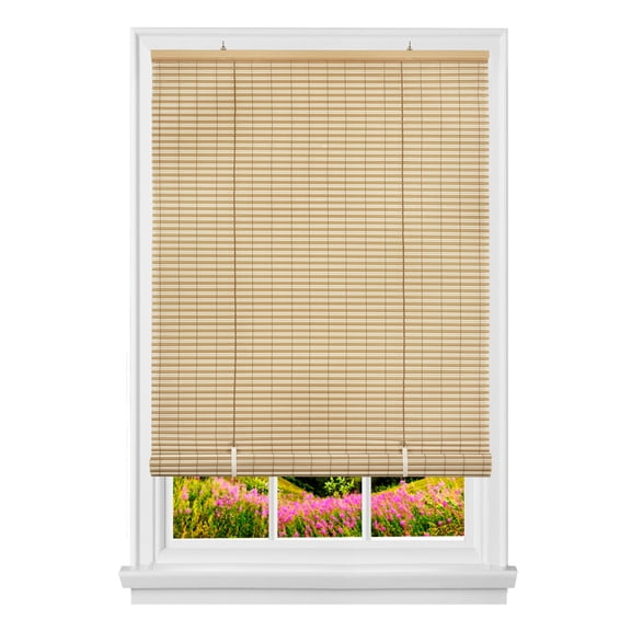 PowerSellerUSA Oval Cordless Blinds, Roll-Up Roller Shades for Windows and Doors, Light Filtering and Shades Privacy Window Treatment for Home - 36" (Width) x 72" (Length) Beige