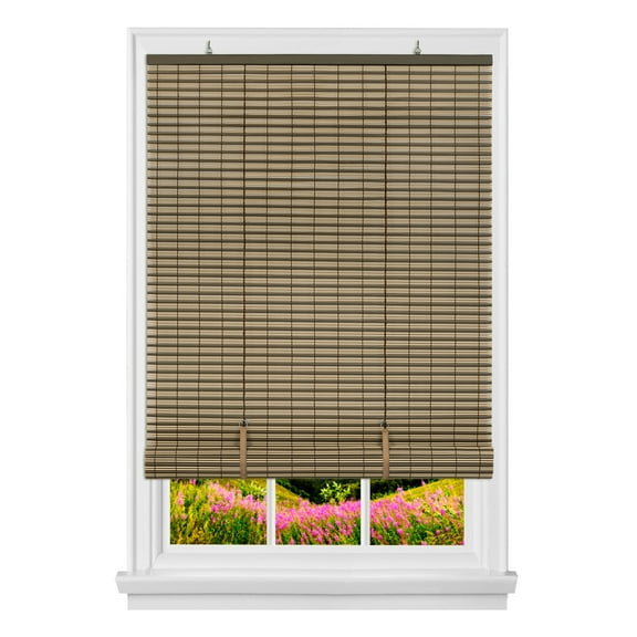 PowerSellerUSA Oval Cordless Blinds, Roll-Up Roller Shades for Windows and Doors, Light Filtering and Shades Privacy Window Treatment for Home - 36" (Width) x 72" (Length) Brown