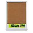 thumbnail image 1 of PowerSellerUSA Oval Cordless Blinds, Roll-Up Roller Shades for Windows and Doors, Light Filtering and Shades Privacy Window Treatment for Home - 72" (Width) x 72" (Length) Woodtone, 1 of 9