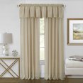 thumbnail image 1 of PowerSellerUSA Pom Pom Curtains, Set of 2 Window Curtain Panels, Semi Sheer Curtains for Kitchen and Living Room, Premium Light Filtering Curtains, Tan 52" W x 84" L, 1 of 2