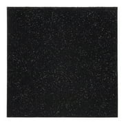 PowerSellerUSA Self-Adhesive Luxury DIY Peel & Stick Carpet Floor Tiles, Ribbed Anti-Slip Noise Reducing Multi-Purpose Home & Pets Floor Mats 12" x 12" ,1-Pack 12 Tiles, Black Onyx