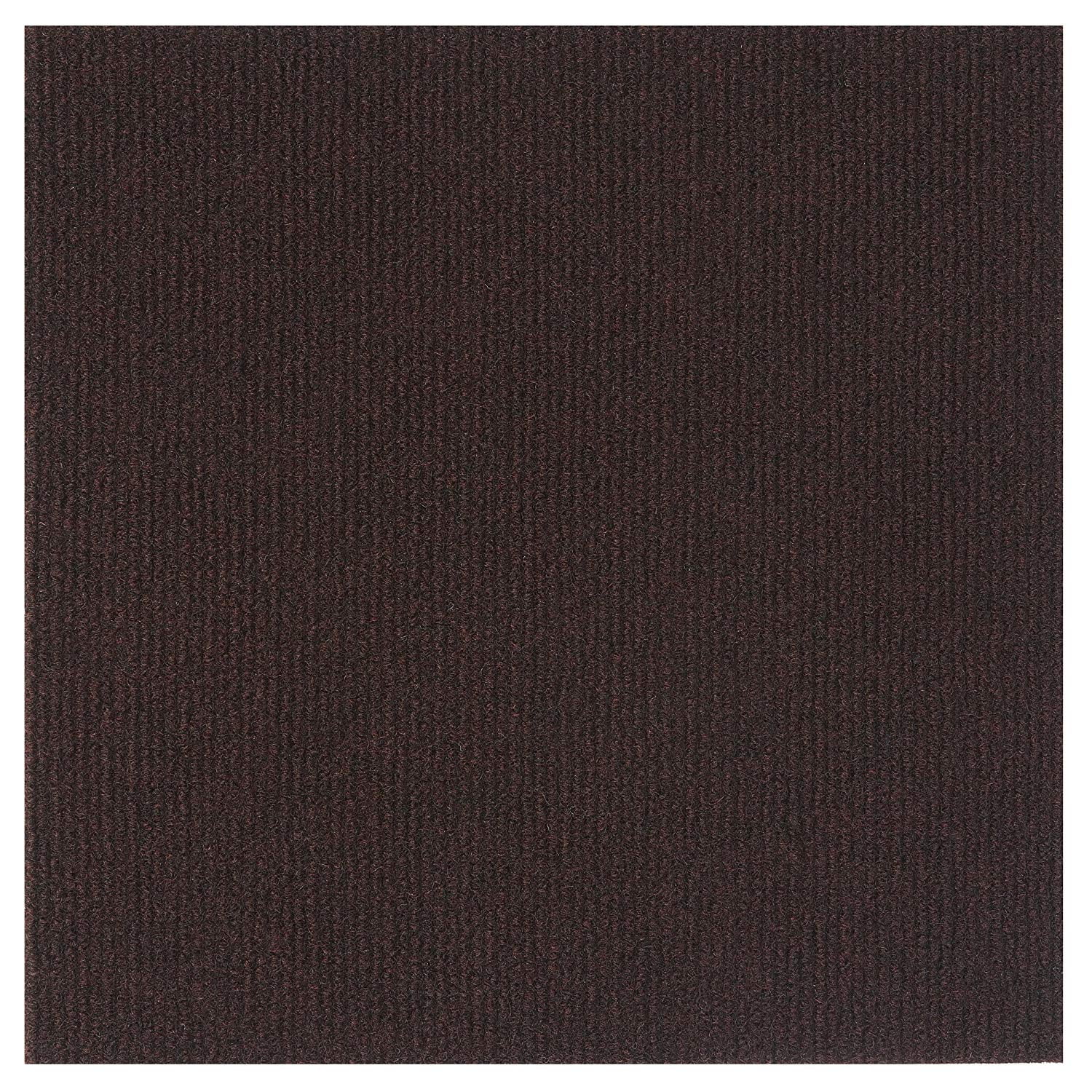 PowerSellerUSA SelfAdhesive Luxury DIY Peel & Stick Carpet Floor Tiles