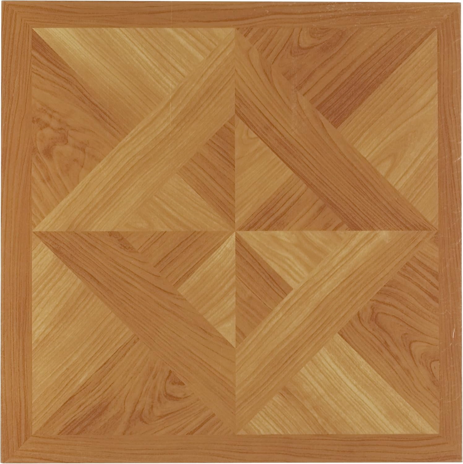 Light Oak 12" x 12" Self-Adhesive Vinyl Floor Tiles, 45-Pack