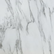 PowerSellerUSA Tivoli Self Adhesive Vinyl Floor Tiles, 45 Pcs Contemporary Peel and Stick Tile, 12" x 12" Square DIY Flooring Tiles for Kitchen, Bedroom, Bathroom - Bianco Marble