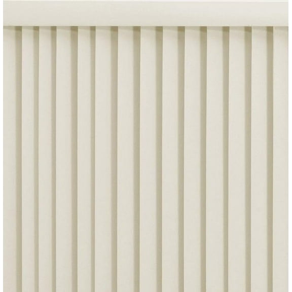 PowerSellerUSA Vertical Blinds for Patio Doors, 78W x 84L inches Large Window Blind Cordless, Anti Static Vinyl Slats Design with Aluminum Track, 3.5" Vanes Shade with Wand Control