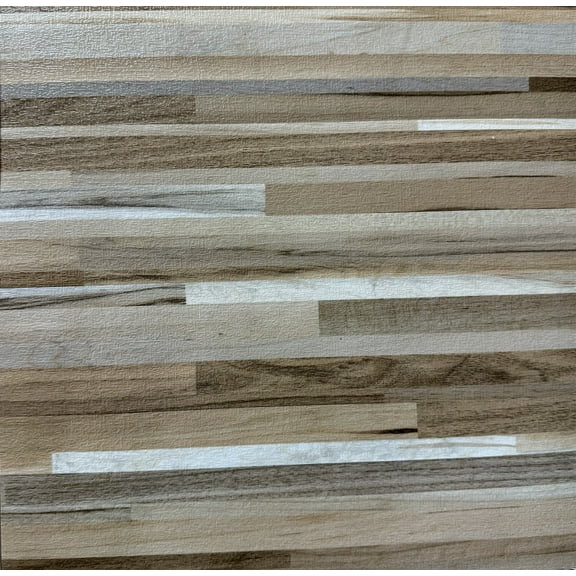 PowerSellerUSA Vinyl Self Adhesive Floor Tiles, 20 Pcs 12 x 12 inches Contemporary Peel and Stick Floor Tile Stickers, Square Flooring Tiles for Kitchen, Bedroom, and Bathroom, Woodtone Mixed Plank