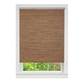 thumbnail image 1 of PowerSellerUSA Window Cordless Shades Outside Mount, 72"L x 34"W Light Filtering Free Privacy Window Treatments Solid Roller Shades, Natural Woven Jute Paper-Polyester Blend, Cocoa, 1 of 4