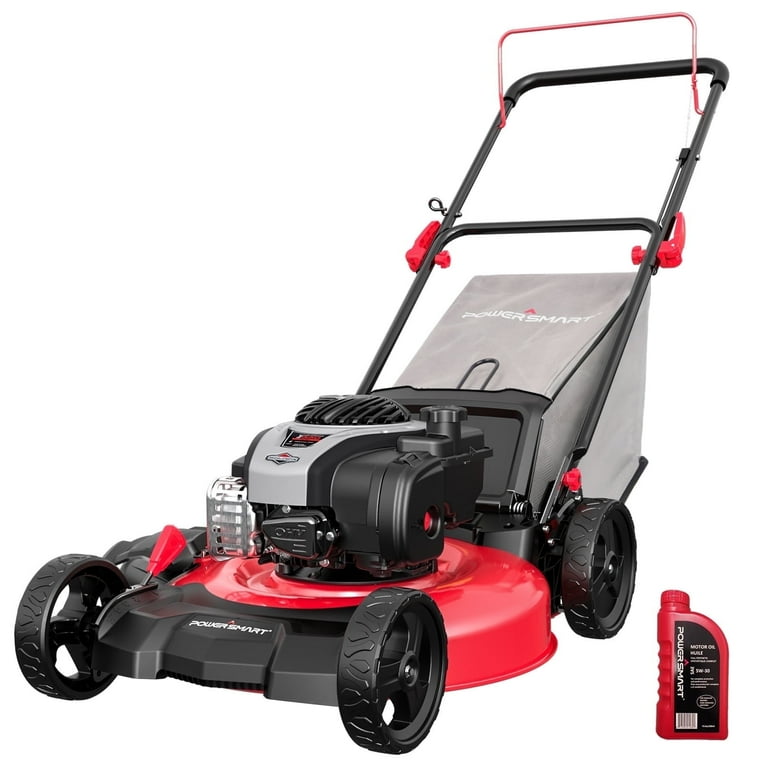 PowerSmart 140CC Briggs Stratton Engine Gas Push Lawn Mower, 21