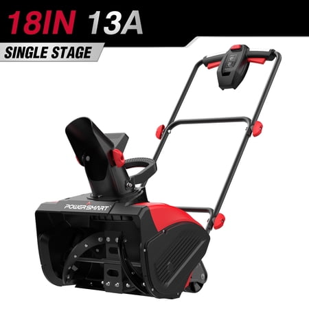 PowerSmart 18-inch Corded Electric Snow Blower,Electric Snow Blower with 30FT Throwing Distance,Adjustable Chute
