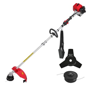 PowerSmart 2-Cycle 25.4cc 18lb Straight Shaft Gas String Trimmer, Weed Wacker and Weed eaters for Lawns and Grass