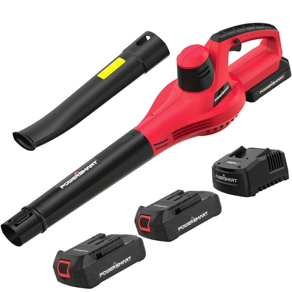 PowerSmart 20V Cordless Turbo Leaf Blower with Two 2.0 Ah Batteries