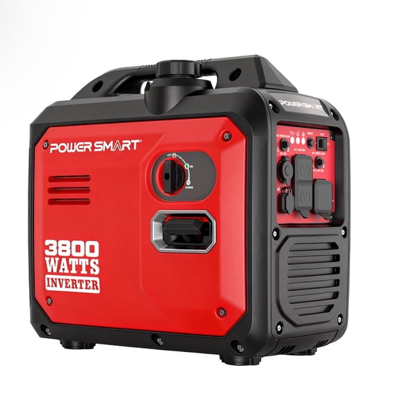 PowerSmart 3800-Watt Portable Inverter Generator, Super Quiet 59dB Gas Powered Engine (143cc)
