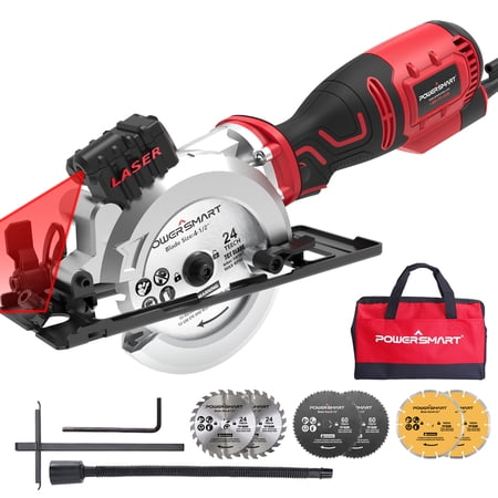 PowerSmart 4 1/2 in. 5.8 Amp Electric Compact Circular Saw PS4006