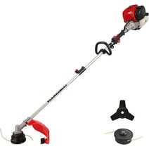 PowerSmart 4-Cycle 31cc 15lb Straight Shaft Gas String Trimmer Weed Wacker and Brush Cutter for Lawns and Grass