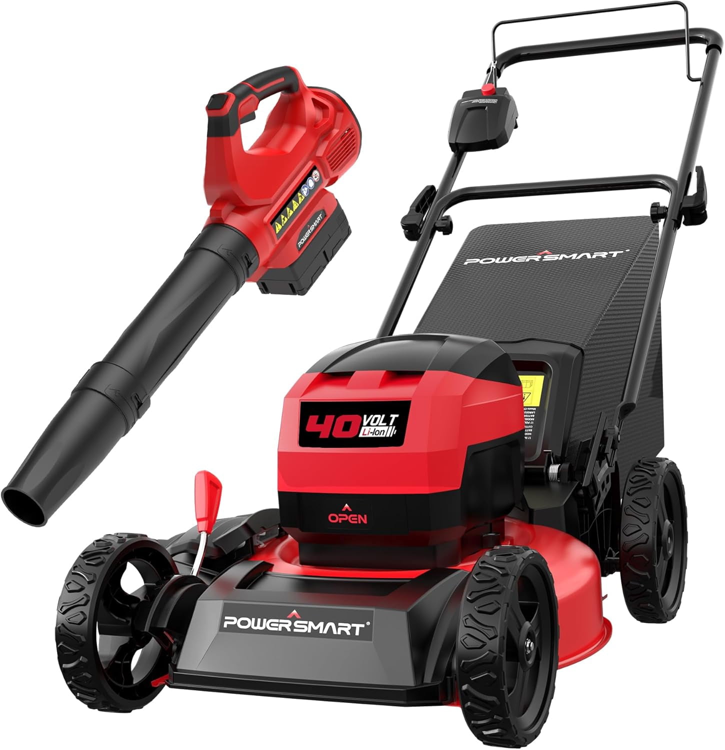 PowerSmart 40V 17" Brushless Cordless Lawn Mower &amp; Leaf Blower (465 CFM), a 4.0Ah Battery and Charger Included deal from Walmart