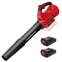 PowerSmart 40V (2 X 20V) 450CFM 130MPH Cordless Leaf Blower, 2x2.0Ah Batteries and Chargers Included