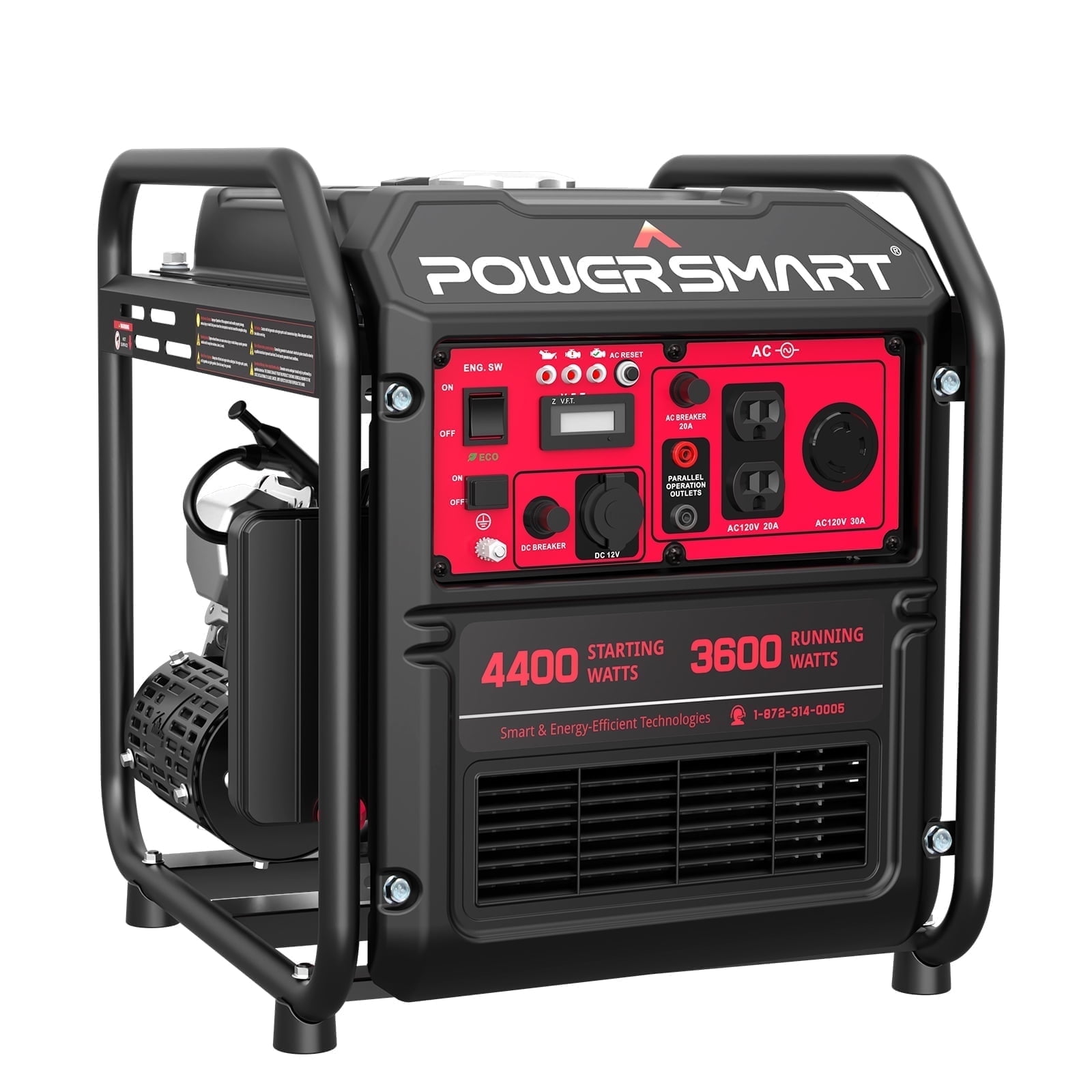 PowerSmart 4400-Watt Gas Powered Inverter Generator for Outdoor and Home Use, EPA Compliant