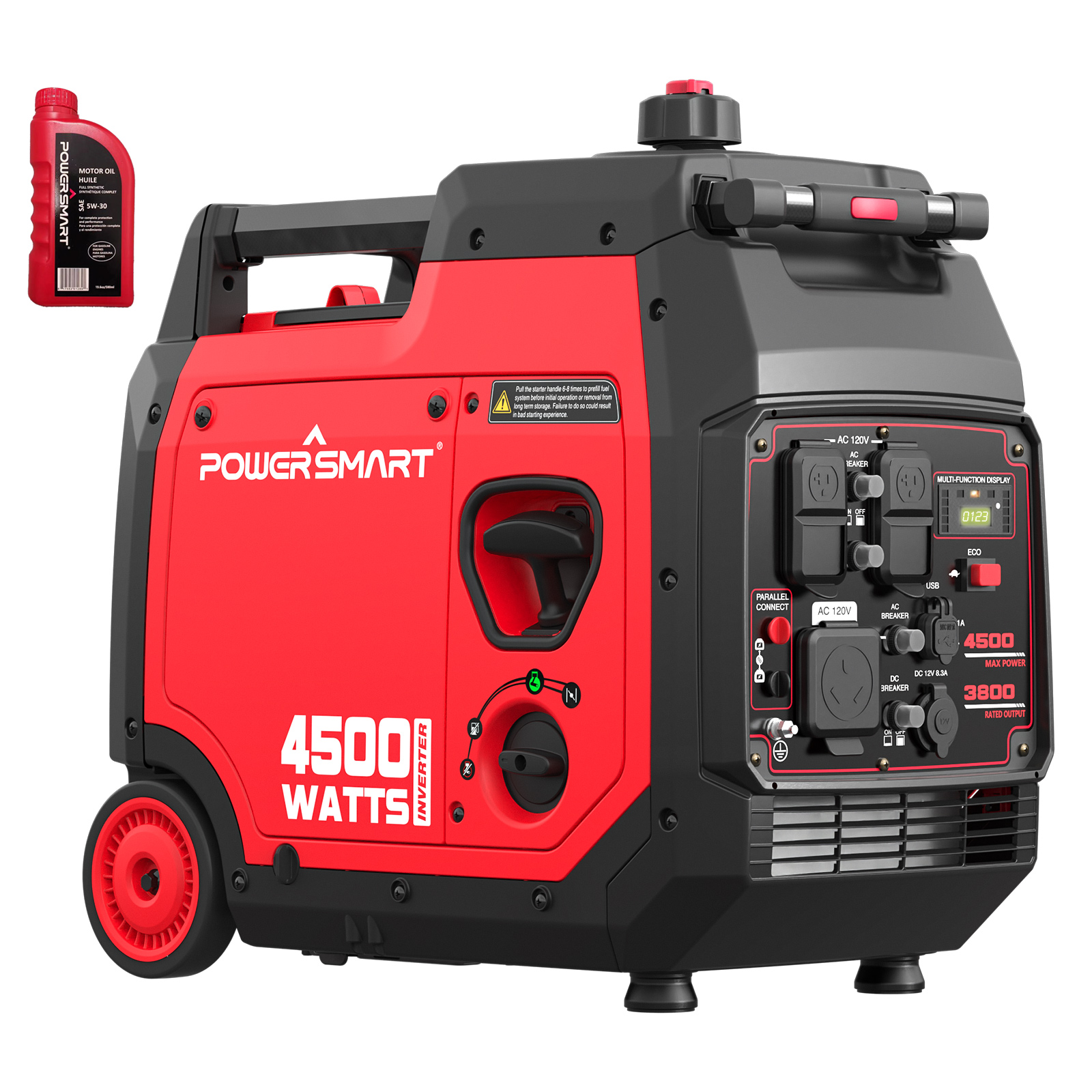 Pulsar 2300 Peak Watt Digital Inverter Generator With 80cc OHV Engine