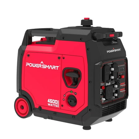product image of PowerSmart 4500 Watt Gas Powered Inverter Generator for Outdoor,Super Quiet Generator for Home Use,Portable with wheel
