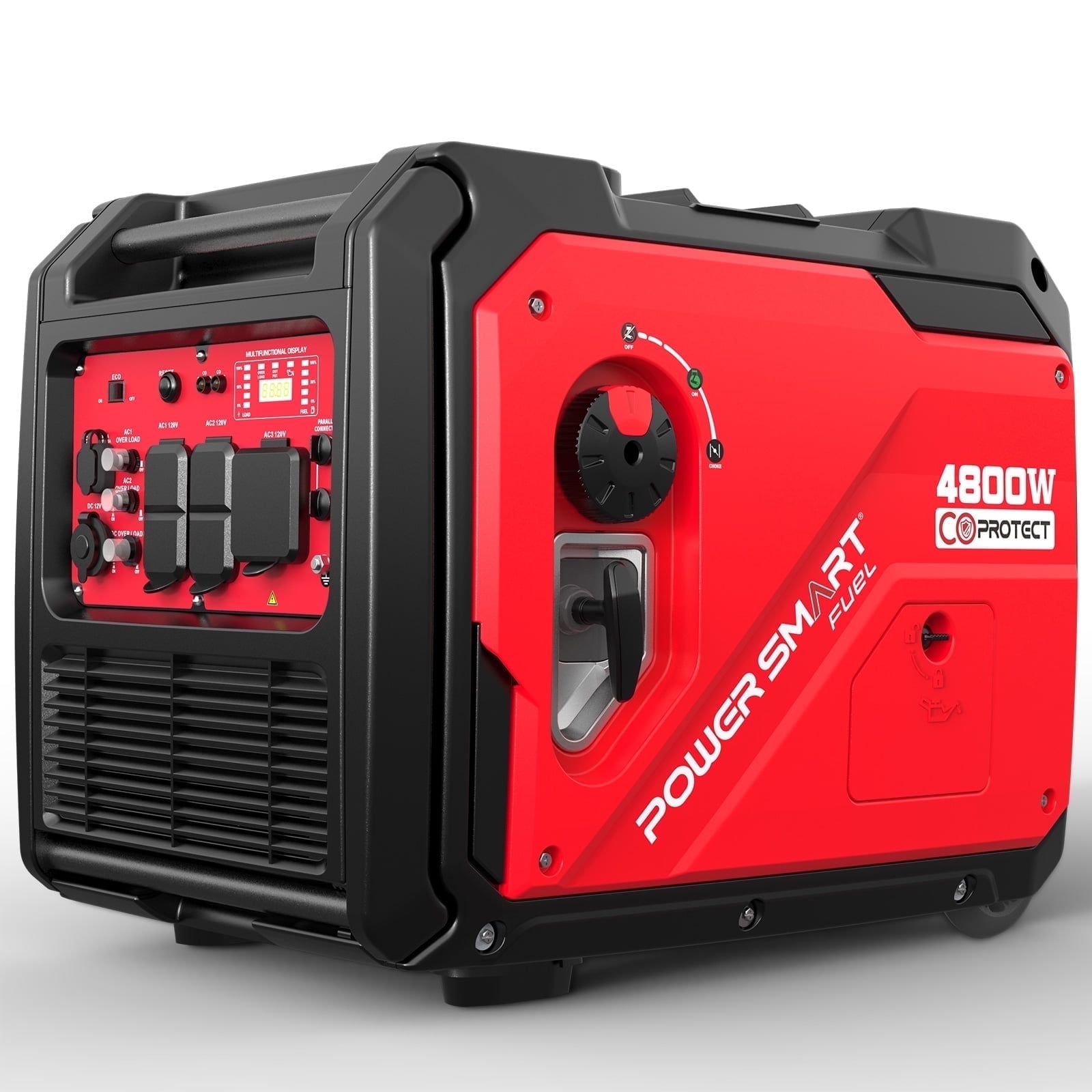 PowerSmart 4800-Watt Portable Gas Inverter Generator, RV Ready, CO Sensor for Home Backup Outdoor