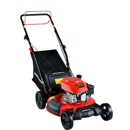 PowerSmart DB2194SR 21" 170cc Gas Powered Self-Propelled Walk-Behind Mower, 3-in-1 Cutting System