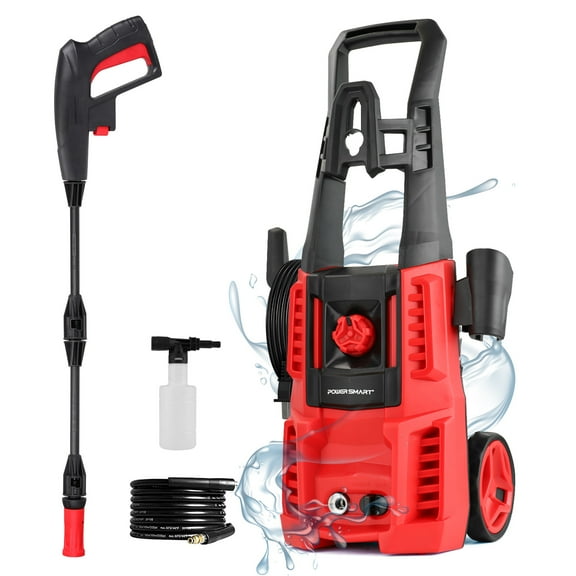 PowerSmart 1850 PSI at 1.85 GPM 120V  Adjustable Nozzle Foam Cannon Electric High Pressure Washer