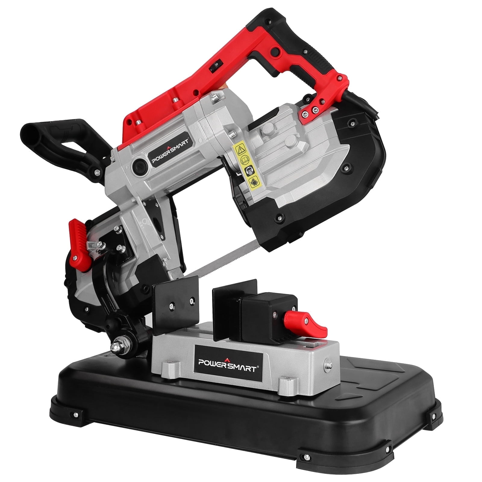 PowerSmart Electric Portable Band Saw Removable Alloy Steel Base 10 Amp Cut Precision Variable Speed