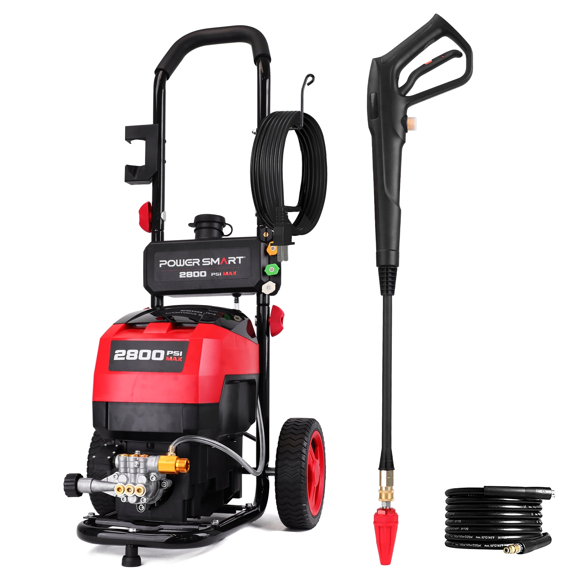 PowerSmart Electric Pressure Washer 1.2 GPM 2200PSI Max , 120V Ultra Light Portable Power Washers