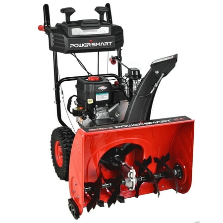 PowerSmart Gas Snow Blower, 24-inch Self-Propelled Snow Thrower, 208cc Briggs & Stratton Engine
