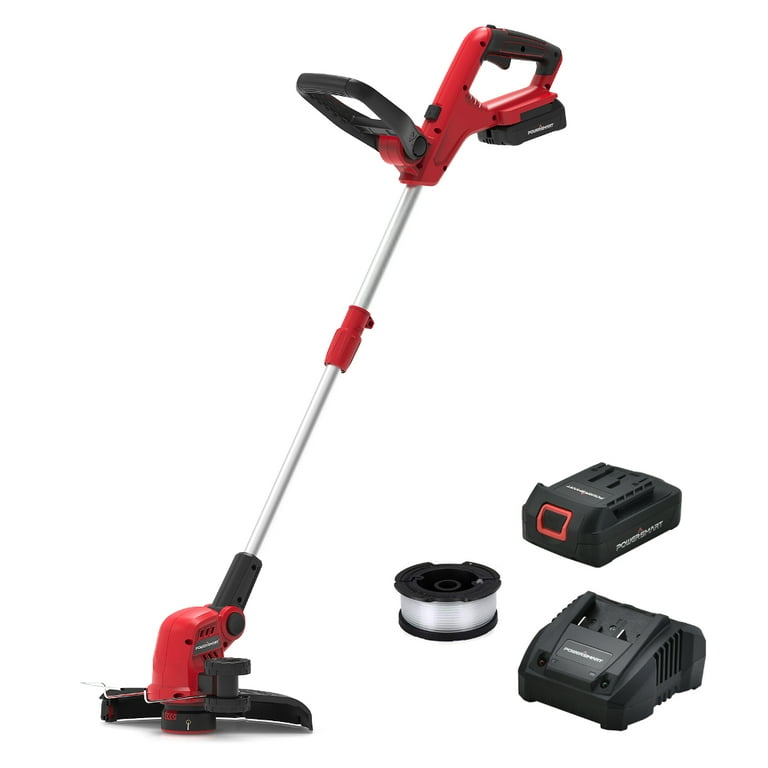PowerSmart 20-Volt Lithium-Ion Cordless Handheld String Trimmer 1.5 Ah Battery and Charger Included PowerSmart 20-Volt Lithium-Ion Cordless Handheld String Trimmer 1.5 Ah Battery and Charger Included
