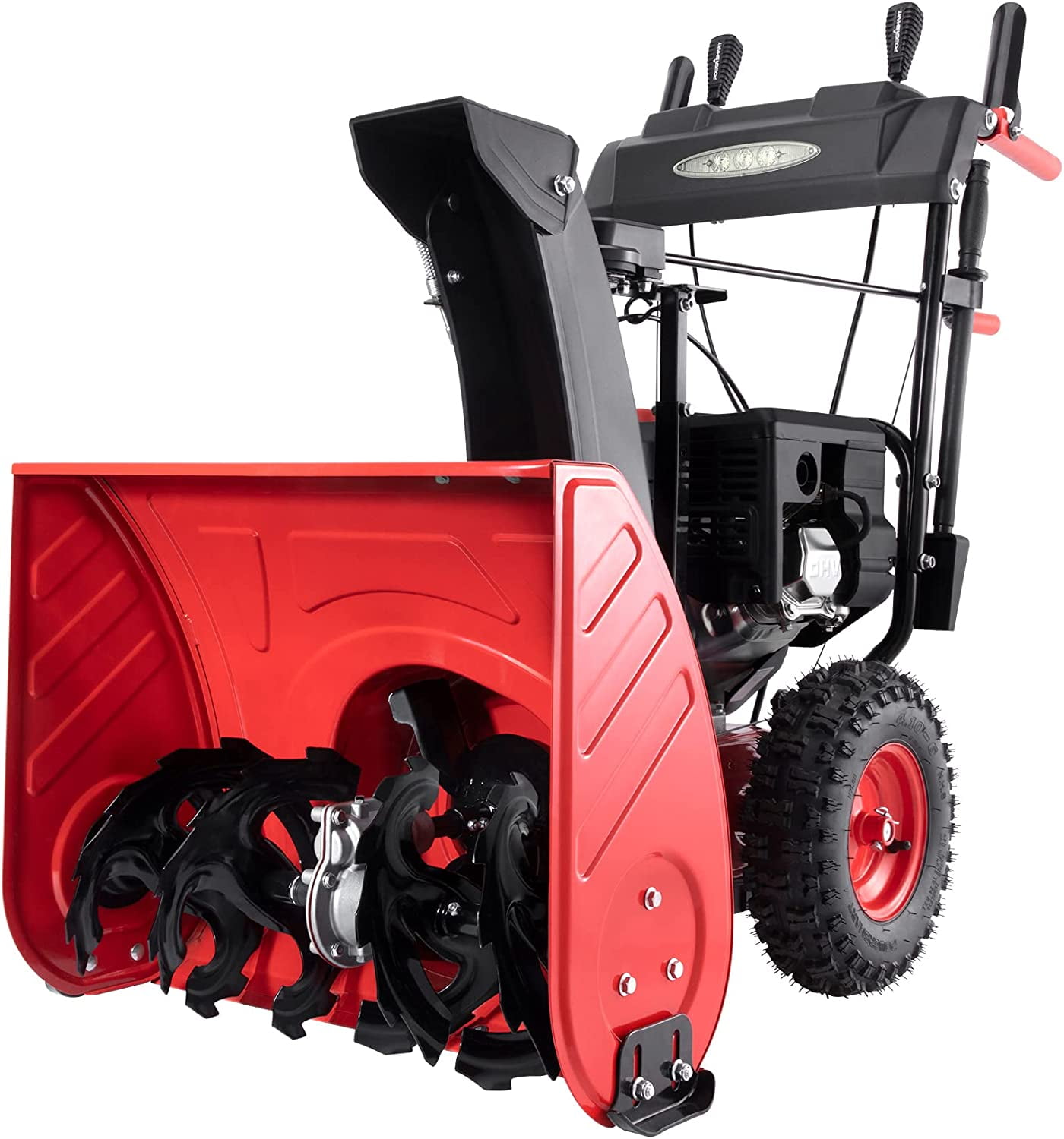 PowerSmart 26" 2-Stage 212cc Self Propelled Gas Snow Blower, Outdoor,Electric Starter, LED