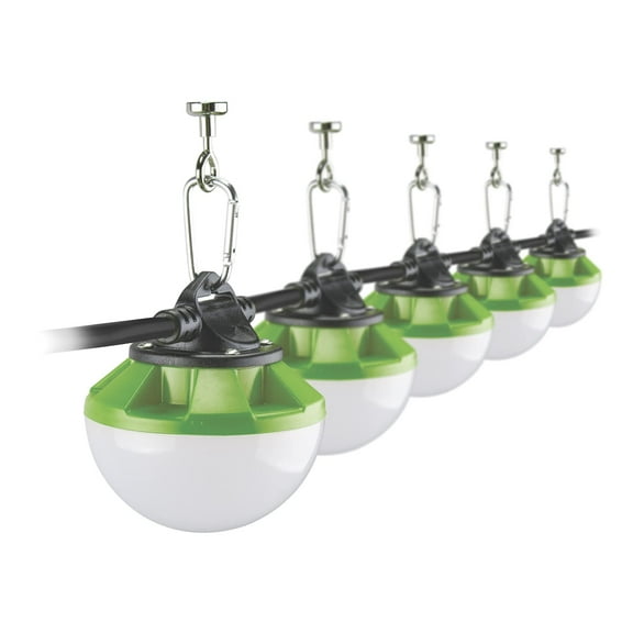 Powersmith Construction String Lights PTLH54S-60M - 7500 Lumen LED Weatherproof - 50 Ft