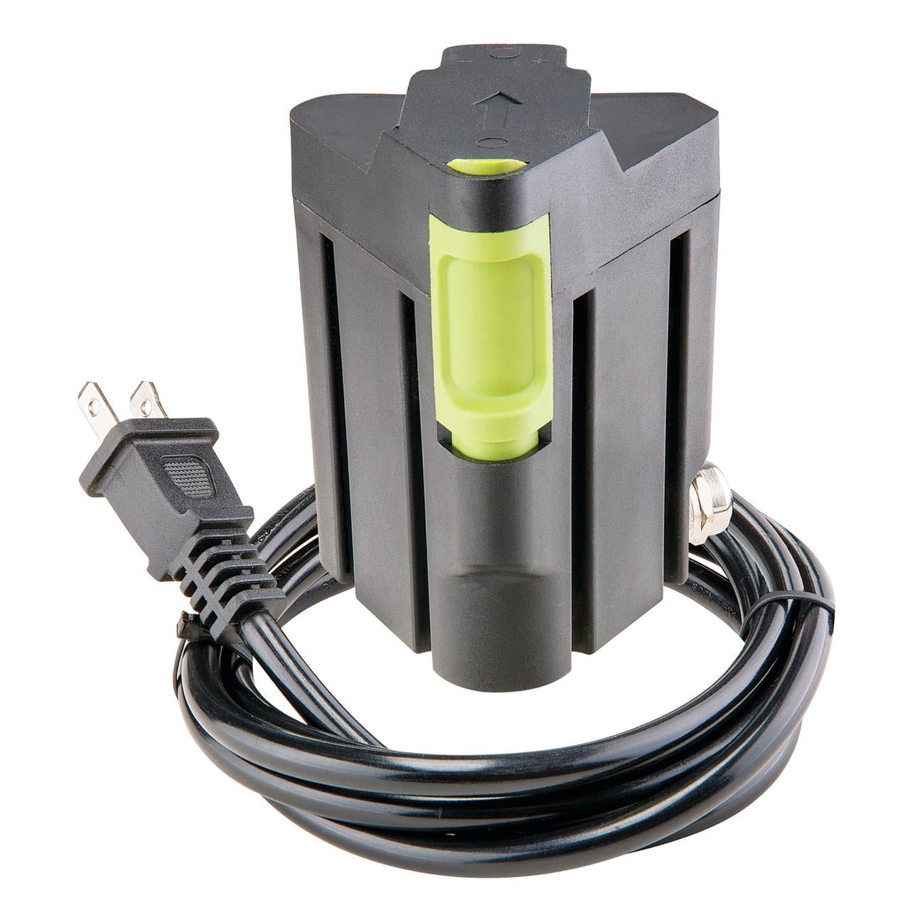 Black AC-DC Wall Mount Transformer with 6 ft Power Cord