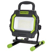 PowerSmith LED 5,000/1,000-Lumen Hybrid AC/DC Work Light with Impact-Resistant Glass Lens, Sealed Switch, Indoor/Outdoor, 5-Ft. Extension Cord