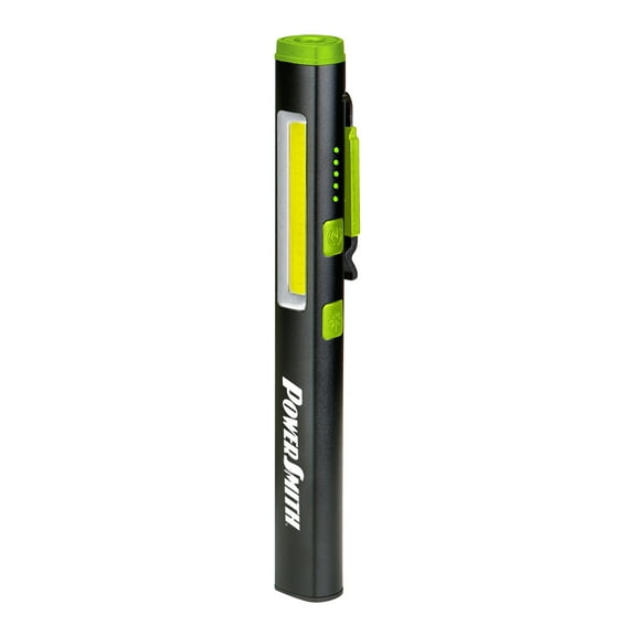 PowerSmith Rechargeable LED Inspection Pen Light with Spot, Flood, UV, and Laser Pointer Lights, PILP450UVLPT