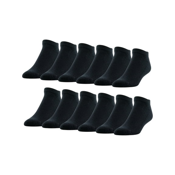 PowerSox Men's Cushion No Show Socks, 12-Pack