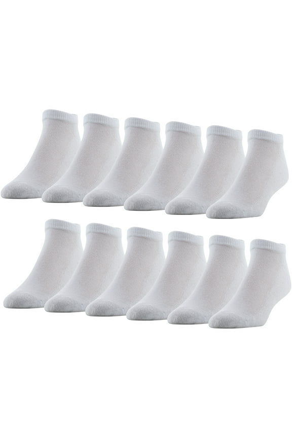Men's Cushion No Show Socks, 12-Pack