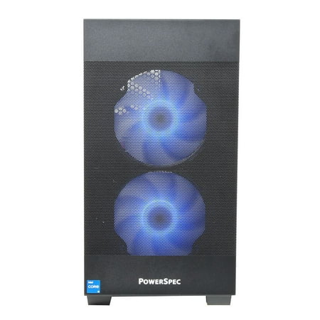 PowerSpec G235 Gaming PC Intel Core i5 12th Gen 12400F 2.5GHz Processor NVIDIA GeForce RTX 4060 8GB GDDR6 16GB DDR4-2666 RAM 1TB Solid State Drive Wi-Fi BT W11H