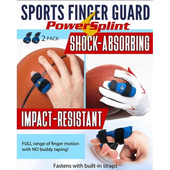 PowerSplint PRO Finger Guard Splint for Athletes (Small, 2-pack)