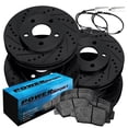 thumbnail image 1 of PowerSport Front Rear Brakes and Rotors Kit |Front Rear Brake Pads| Brake Rotors and Pads| Ceramic Brake Pads and Rotors |fits 1998-2000 Mercury Mystique, 1999-2000 Mercury Cougar, 1 of 7