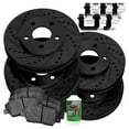 thumbnail image 1 of PowerSport Front Rear Brakes and Rotors Kit |Front Rear Brake Pads| Brake Rotors and Pads| Ceramic Brake Pads and Rotors |fits 1989-1991 Audi 200, 1 of 7