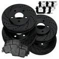thumbnail image 1 of PowerSport Front Rear Brakes and Rotors Kit |Front Rear Brake Pads| Brake Rotors and Pads| Ceramic Brake Pads and Rotors |fits 2012 Honda Civic, 1 of 7