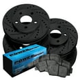 thumbnail image 1 of PowerSport Front Rear Brakes and Rotors Kit |Front Rear Brake Pads| Brake Rotors and Pads| Ceramic Brake Pads and Rotors |fits 2013-2015 Jaguar XF, 1 of 7