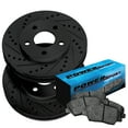 thumbnail image 1 of PowerSport Rear Brakes and Rotors Kit |Rear Brake Pads| Brake Rotors and Pads| Ceramic Brake Pads and Rotors |fits 2003-2008 Chevrolet Vectra, 2003-2011 Saab 44807, 2007-2008 Cadillac BLS, 1 of 6