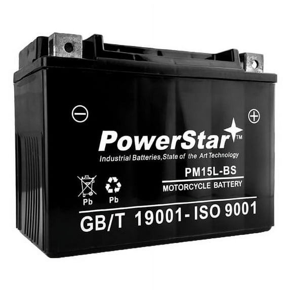 PowerStar 12 Volt 14AH Battery GTX15L-BS for Bombardier, BRP (Can-Am) ATVs