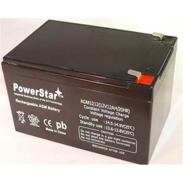 Mighty Max 12V 12AH Lead Acid Battery For Peg Perego Gator, Polaris, Gaucho, Hummer Ride-On Toys