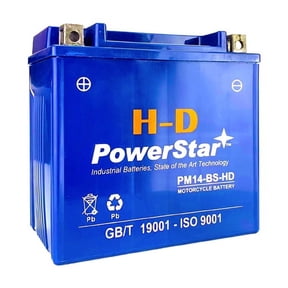 PowerStar 12V 14Ah Battery M3RH4S for Honda 400 CC 1990-1989 FL400R Pilot ATV