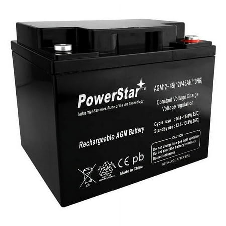 PowerStar 12V 45Ah GP3812 Rechargeable SLA Battery for UPS Backup Systems