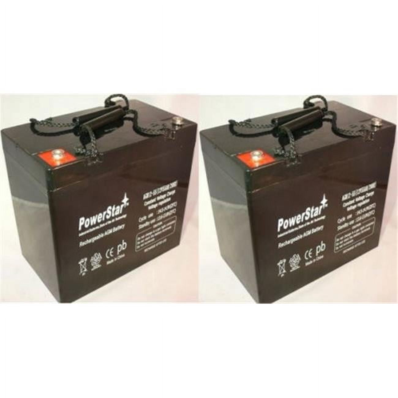 PowerStar 12V 15Ah AGM Tech Rechargeable Battery for 20Ah SLA, Replaces 51814, 6fm17, 6-dzm-20